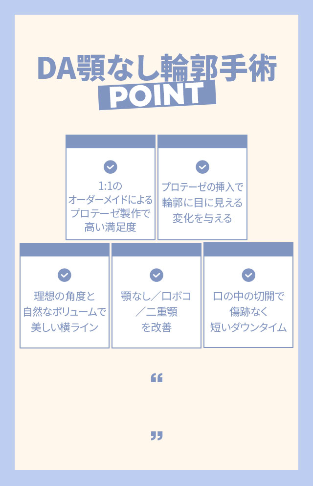 プロテーゼ輪郭手術
