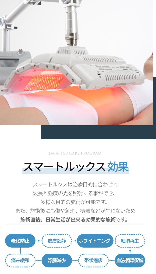 施術直後、日常生活が出来る効果的な施術です。